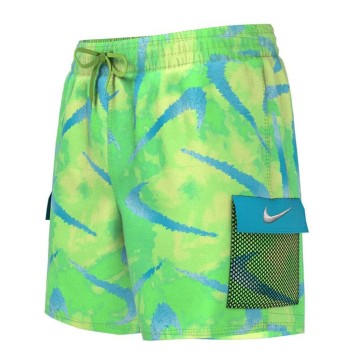 Costume da Bagno per Bambini Nike NESSD802-370 Verde limone
