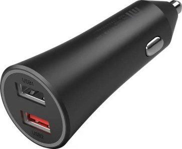 Xiaomi Mi 37W Dual-Port Car Charger Universale Nero Accendisigari Auto