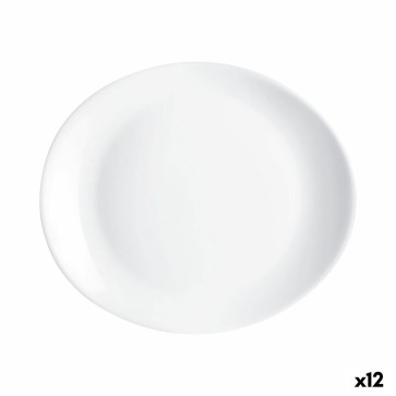 Piatto da pranzo Luminarc Friends Time Bianco Vetro 30 x 26 cm (12 Unità)
