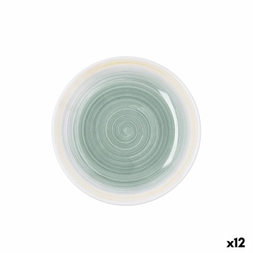 Piatto da Dolce Quid Velvet Giallo Ceramica Ø 19 cm (12 Unità)
