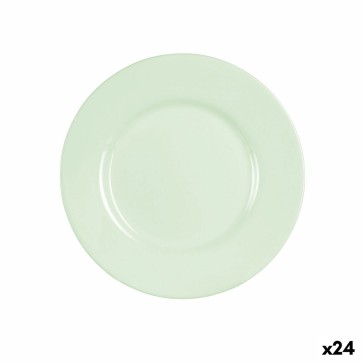 Piatto da Dolce Luminarc Plumi Paradise Verde Vetro Ø 19 cm (24 Unità)