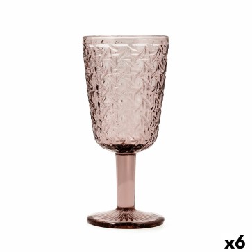 Calice Bidasoa Agata Rosa Vetro 285 ml (6 Unità)
