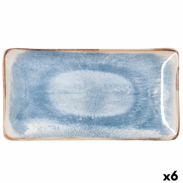 Vassoio per aperitivi Bidasoa Aura Bianco 27,5 x 16,3 cm (6 Unità)