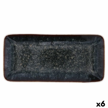 Vassoio per aperitivi Bidasoa Elite Marrone 30 x 14,5 x 2,6 cm (6 Unità)