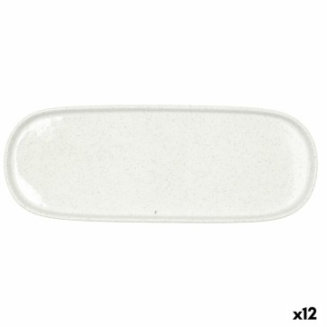 Vassoio per aperitivi Bidasoa Elite Bianco 30,7 x 11,6 x 2 cm (12 Unità)