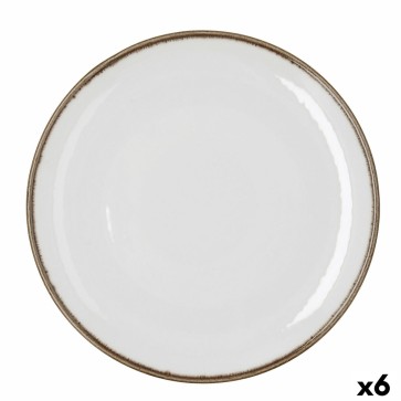 Piatto per Pizza Bidasoa Orion Hydrozero Bianco Ceramica Ø 30 cm (6 Unità)