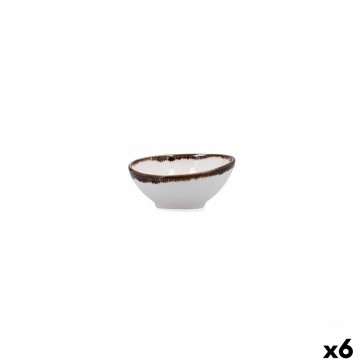 Ciotola per Aperitivi Bidasoa Orion Hydrozero Bianco Ceramica (6 Unità)