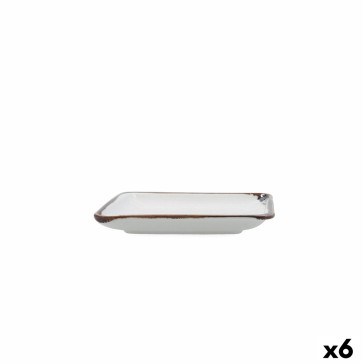 Vassoio per aperitivi Bidasoa Orion Hydrozero Bianco 15 x 15 cm (6 Unità)