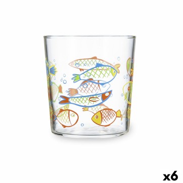 Bicchiere di acqua Luminarc Peces Multicolore Vetro Pesci 360 ml (6 Unità)
