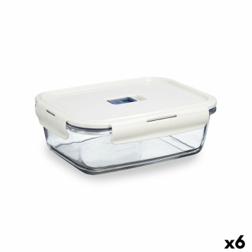 Porta pranzo Ermetico Luminarc Baltic Crema Vetro 1,22 L (6 Unità)