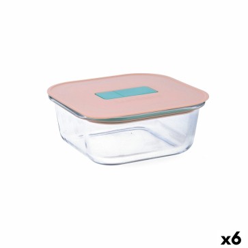 Porta pranzo Ermetico Luminarc Joy Arancio Vetro 800 ml (6 Unità)