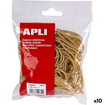 Elastici Apli Marrone 60 x 2 mm (10 Unità)