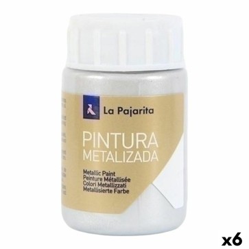 Pittura La Pajarita Argentato 35 ml 6 Pezzi