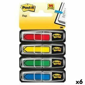 Set di Post-it Adesivi Post-it Index 12 x 43,1 mm Multicolore 96 Foglie (6 Unità)