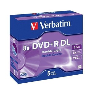 DVD-R Verbatim    8,5 GB 8x 5 pcs 5 Unità 8,5 GB 8x