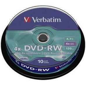 DVD-RW Verbatim    10 Unità Nero 4x 4,7 GB