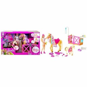 Set di giocattoli Barbie Toilettage des Chevaux Plastica
