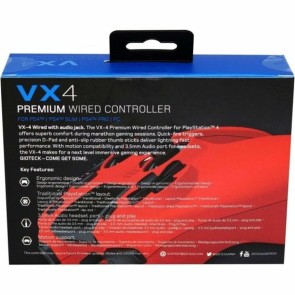 Controller Gaming GIOTECK VX4PS4-43-MU Rosso Bluetooth PC