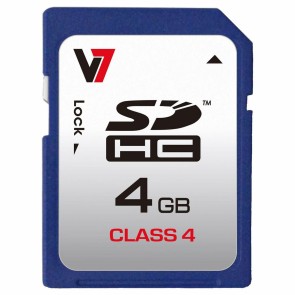 Scheda Di Memoria Micro SD con Adattatore V7 VASDH4GCL4R-2E      