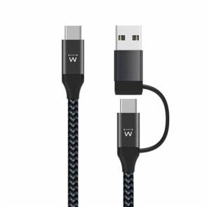 Cavo USB per Caricare Ewent EW9918 Nero 1 m