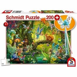 Puzzle Schmidt Spiele Fairies in the Forest 200 Pezzi