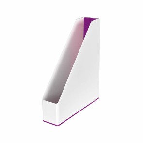 Portariviste Leitz Bianco Violetta A4 polistirene (7,3 x 31,8 x 27,2 cm)