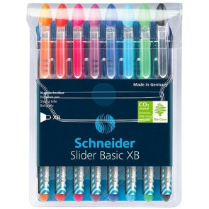 Set di Penne Schneider Slider Basic XB Multicolore 8 Pezzi