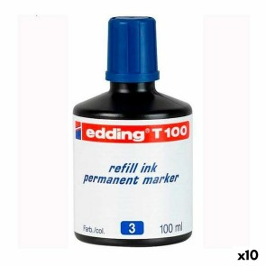 Ricarica inchiostro Edding T100 Permanente 100 ml (10 Unità)