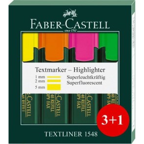 Evidenziatore Faber-Castell 4 Pezzi (65 Unità)