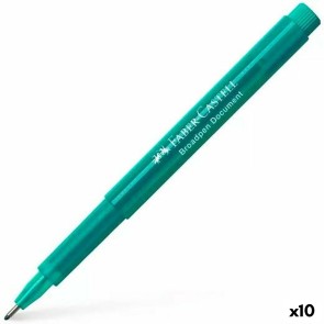 Pennarelli Faber-Castell Broadpen Document Turchese 10 Unità