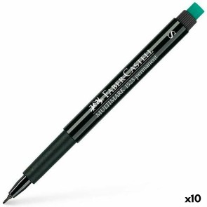 Marcatore permanente Faber-Castell Multimark 1523 S Nero 0,4 mm (10 Unità)