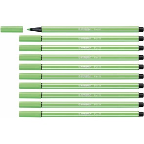 Pennarelli Stabilo Pen 68 Verde Smeraldo 10 Unità