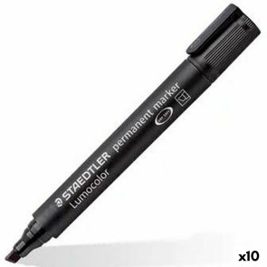 Marcatore permanente Staedtler Lumocolor 350 Nero (10 Unità)