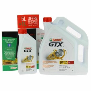 Olio per Motore Auto Castrol GTX 5 l + 1 l 5W30