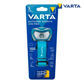 Torcia Frontale LED Varta 16650101421 Azzurro