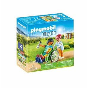 Playset Playmobil City Life Patient in Wheelchair 20 Pezzi