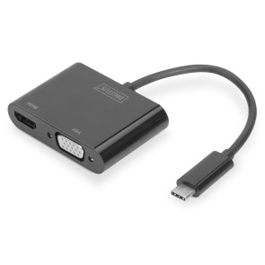 Adattatore USB C con VGA/HDMI Digitus DA-70858