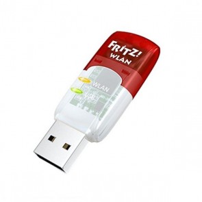 Scheda di Rete Wi-Fi Fritz! AC430 5 GHz 433 Mbps USB Trasparente Rosso