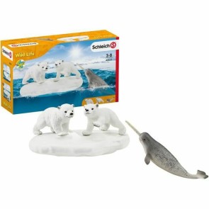 Set Animali Selvaggi Schleich Polar Bear Slide + 3 anni