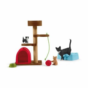 Playset Schleich Playtime for cute cats Gatti Plastica