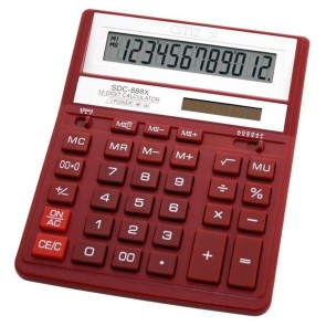 Calcolatrice finanziaria Citizen SDC-888X 15,8 x 20,3 x 3,1 cm Rosso Plastica