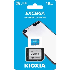 Scheda Di Memoria Micro SD con Adattatore Kioxia Exceria UHS-I Classe 10 Azzurro 128 GB
