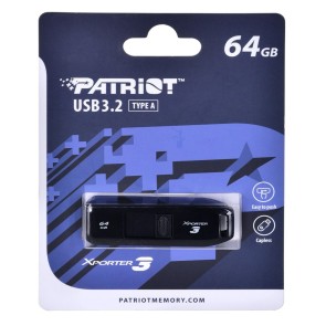 Memoria USB Patriot Memory Xporter 3 Nero 64 GB