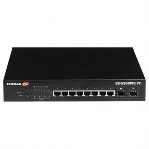 Switch Edimax GS-5208PLG V2 Nero Gigabit Ethernet