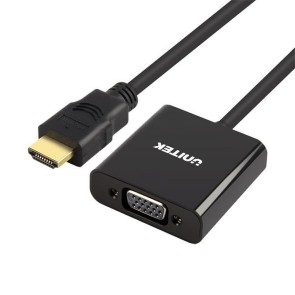 Adattatore HDMI con VGA con Audio Unitek Y-6333 Nero