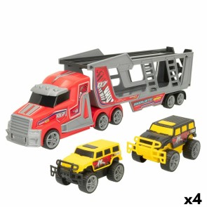 Camion Porta-veicoli Colorbaby 47 x 13 x 8 cm (4 Unità) 3 Pezzi Ad attrito