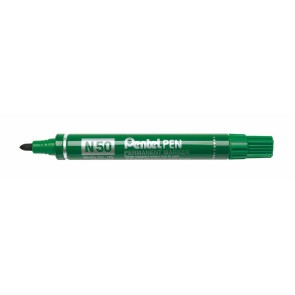 Marcatore permanente Pentel N50-BE Verde 12 Unità