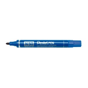 Marcatore permanente Pentel N50-BE Azzurro 12 Unità