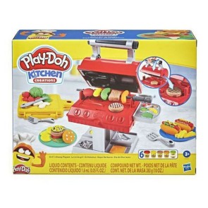 Set di Plastilina Kitchen Creations Play-Doh Kitchen Creations Grill 'n Stamp Plastica Multicolore