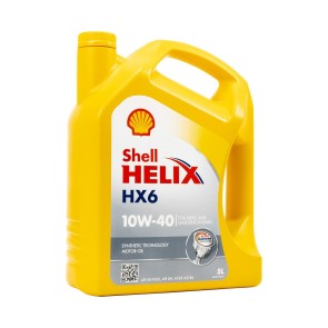 Olio per Motore Auto Shell Helix HX6 5 L 10W40